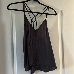 Silky Dark Gray AE tank top